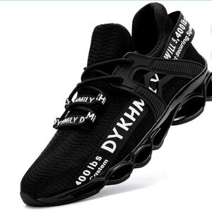 WORK ATHLETIC SHOE MEN WOMEN SLIP RESISTANCE BLACK M:6 W:7.5